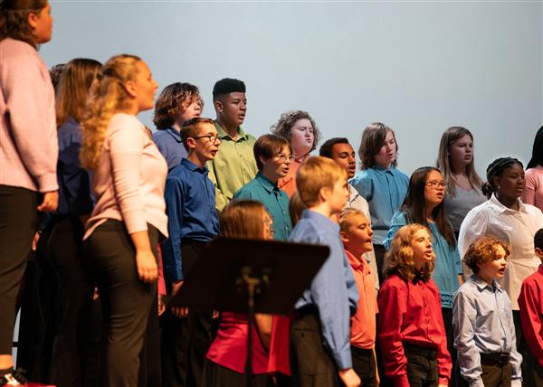 2023 All County Chorus Students Performing